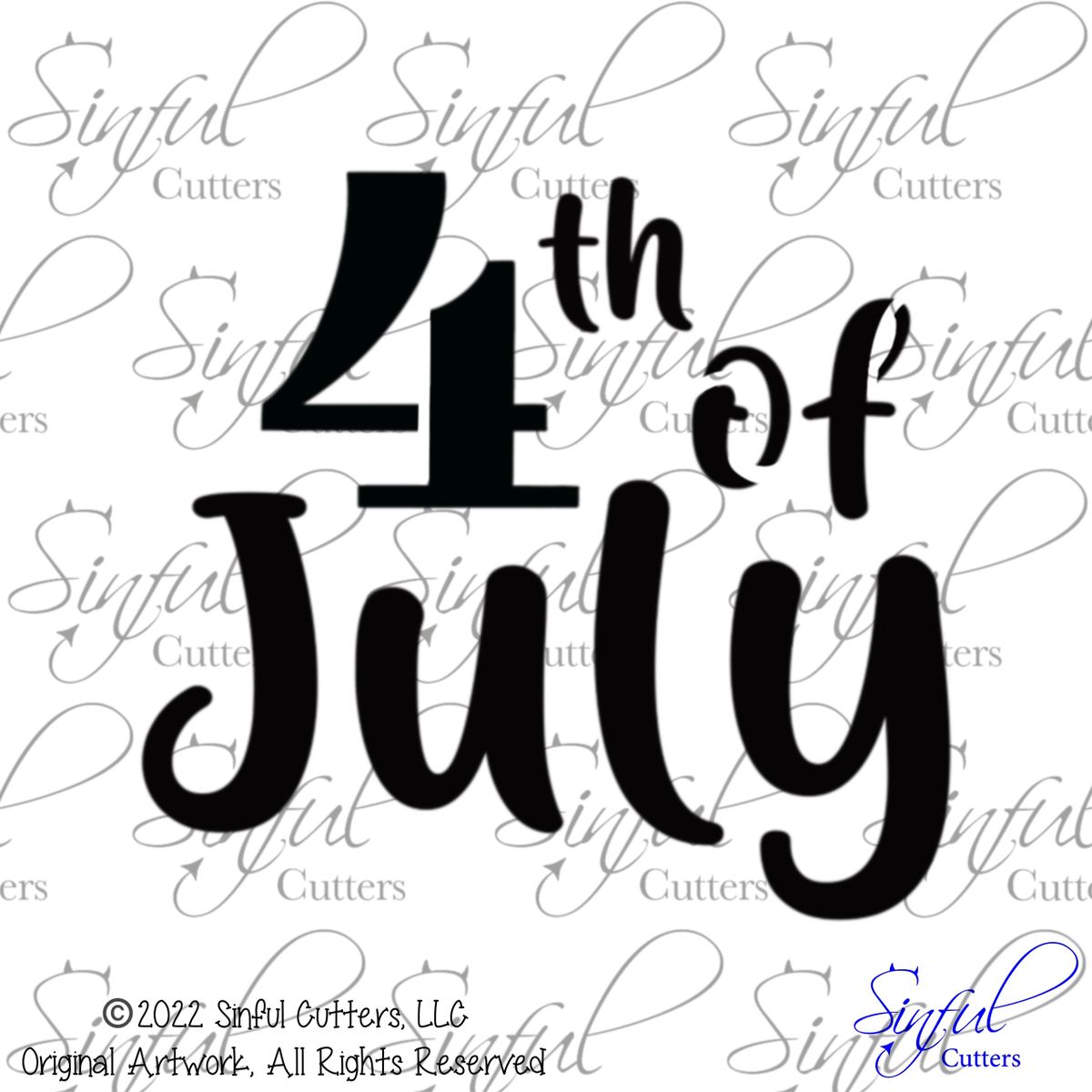 SVG File - 4th of July Stencil - Culinary Stencil